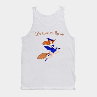 Witch. Halloween. Magic. A daring free woman. Beautiful witch. Tank Top